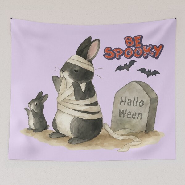 Item preview, Midnight Haunt Of The Mummy Bunnies designed and sold by iamdesigns14.
