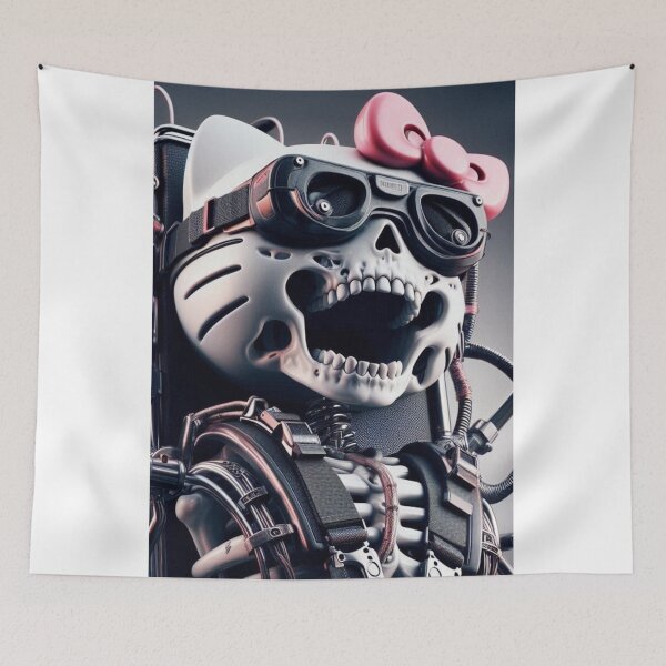 Item preview, "Paw-sitively Mecha-nificent: The Cat-chy Cyborg Cutie" designed and sold by Print Fiction.
