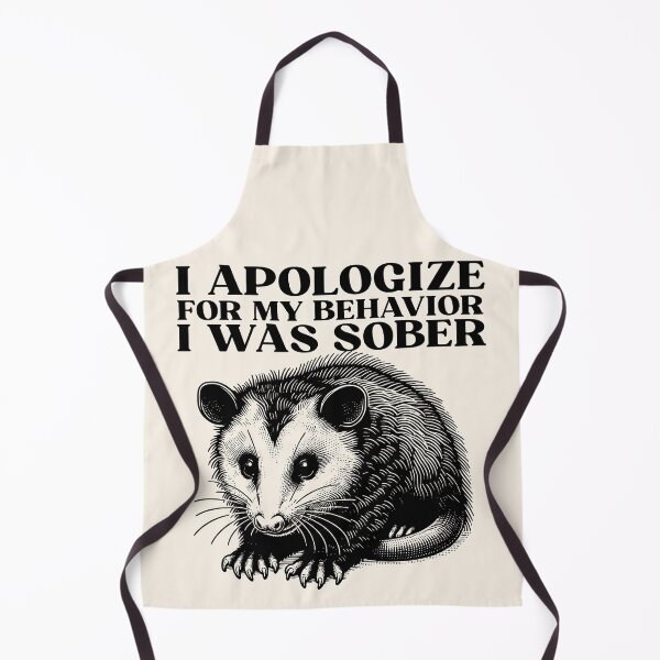 Item preview, I Apologize For My Behavior I Was Sober Vintage Funny Opossum designed and sold by legendaryskins.