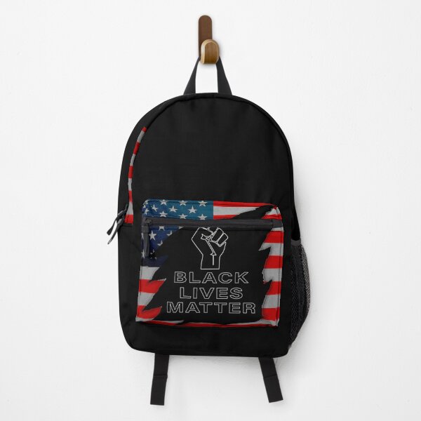 Artikelvorschau, Black Lives Matter Faust USA Flagge Politische Bewegung Design entworfen und verkauft von XenoFinalDawn Shop.