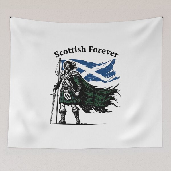 Item preview, Scottish Forever – Brave Highland Warrior Design designed and sold by CelticSoulShop.