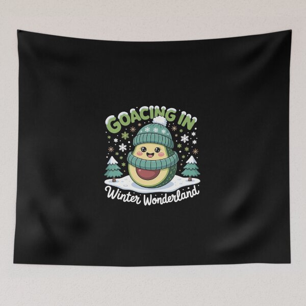 Item preview, Guacing in Winter Wonderland Cute Avocado Winter designed and sold by KarstenNoanra.