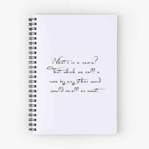 Item preview, What’s in a Name? – Shakespeare Rose Quote Minimalist Typography Design designed and sold by systemagica.