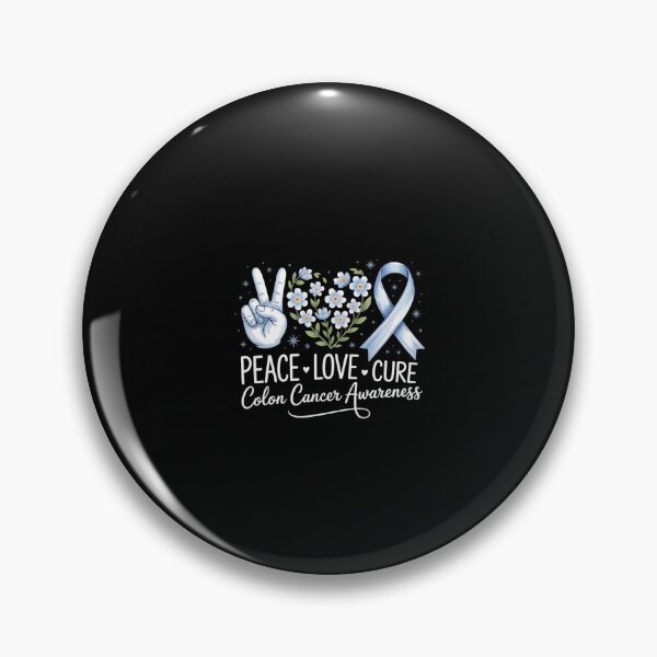 Item preview, Peace Love Cure Colorectal Colon Cancer Awareness Support designed and sold by KarstenNoanra.