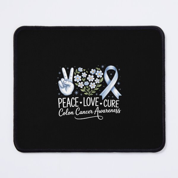 Item preview, Peace Love Cure Colorectal Colon Cancer Awareness Support designed and sold by KarstenNoanra.