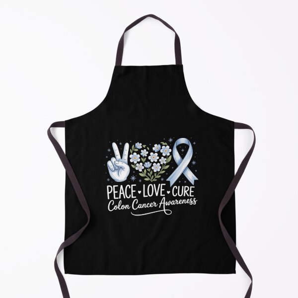 Item preview, Peace Love Cure Colorectal Colon Cancer Awareness Support designed and sold by KarstenNoanra.