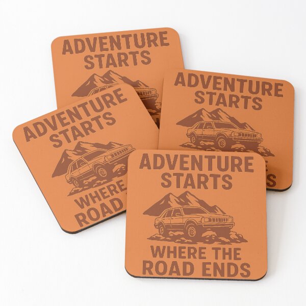 Item preview, Adventure Starts Where the Road Ends – Off-Road 4x4 Enthusiast Design designed and sold by fjurcev.