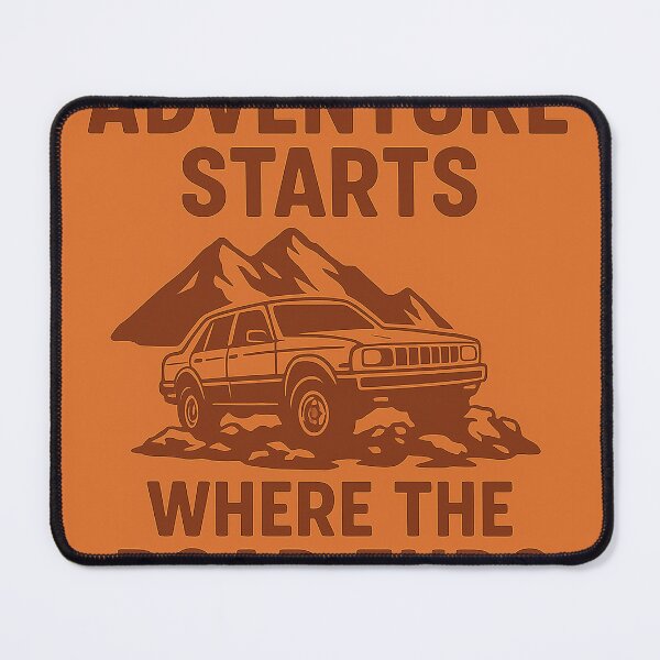 Item preview, Adventure Starts Where the Road Ends – Off-Road 4x4 Enthusiast Design designed and sold by fjurcev.