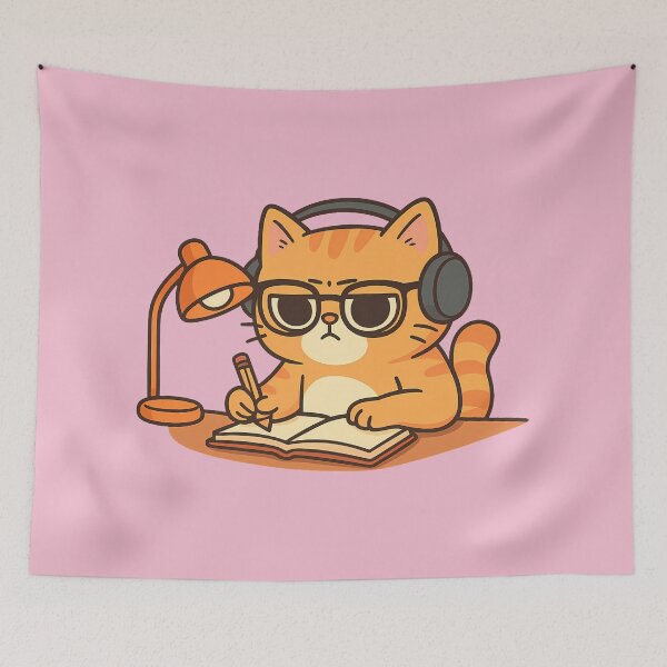 Item preview, Lo-Fi Study Cat designed and sold by agearb.