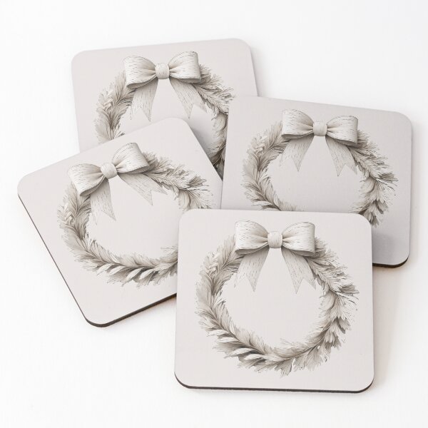 Item preview, Neutral Leaf Wreath Art designed and sold by 0606PM.