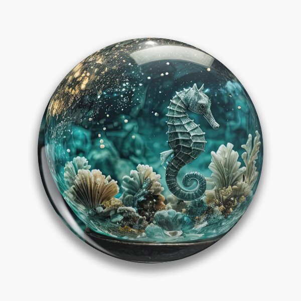 Item preview, Mystical Seahorse in Glass Dome designed and sold by Stephanie Laird.
