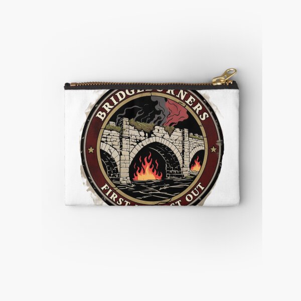 Item preview, Bridgeburners – First In, Last Out | Vintage Medieval Patch Design designed and sold by Tshirts1980.