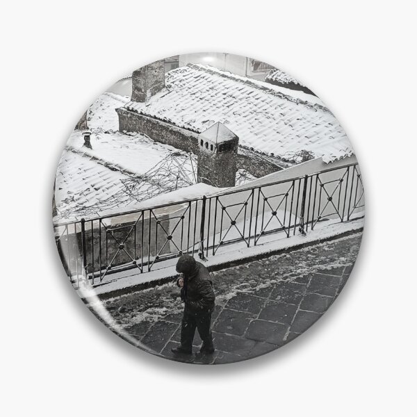 Item preview, Snow-Covered Chimneys of Monte Sant'Angelo | Winter in the Ancient Village designed and sold by EpicVistas.