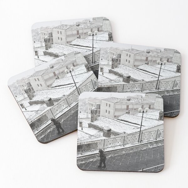 Item preview, Snow-Covered Chimneys of Monte Sant'Angelo | Winter in the Ancient Village designed and sold by EpicVistas.