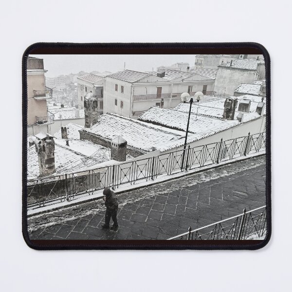 Item preview, Snow-Covered Chimneys of Monte Sant'Angelo | Winter in the Ancient Village designed and sold by EpicVistas.