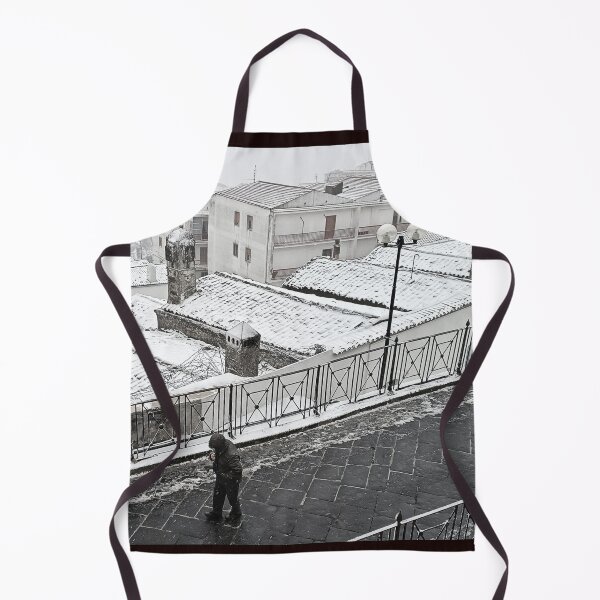 Item preview, Snow-Covered Chimneys of Monte Sant'Angelo | Winter in the Ancient Village designed and sold by EpicVistas.