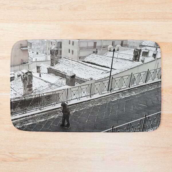 Item preview, Snow-Covered Chimneys of Monte Sant'Angelo | Winter in the Ancient Village designed and sold by EpicVistas.
