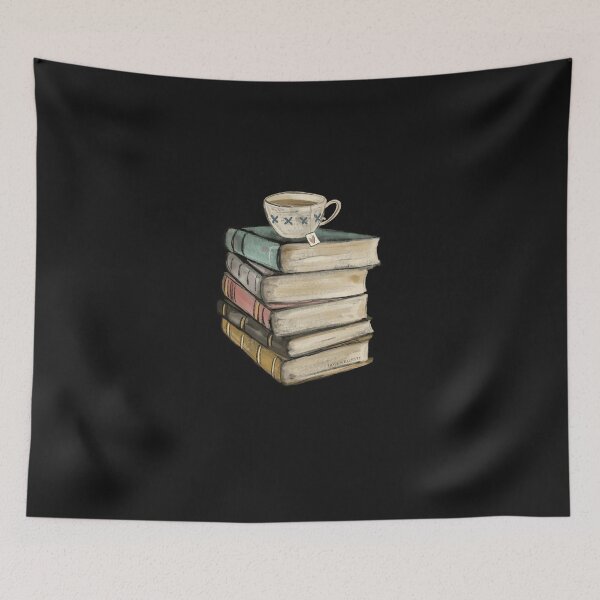 Item preview, Vintage Book Stack And Tea designed and sold by jobubrhelz.