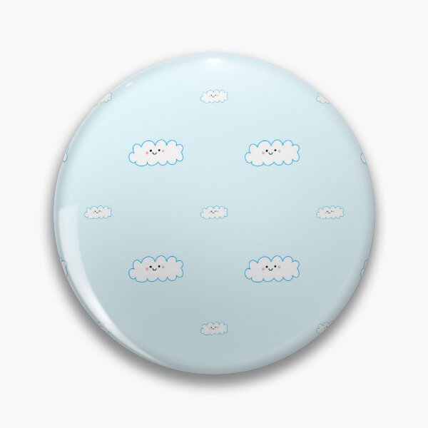 Item preview, Cute Kawaii Cloud Seamless Pattern – Pastel Blue Sky Design designed and sold by PatternsLast.