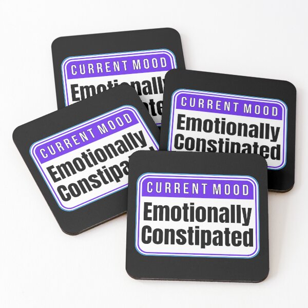Item preview, CURRENT MOOD:  Emotionally Constipated - funny warning signs designed and sold by DesignsFromTW-S.
