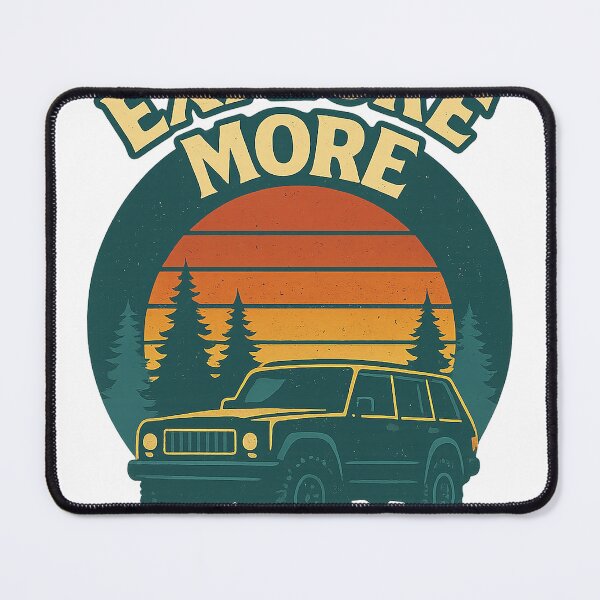 Item preview, Explore More – Retro Off-Road Adventure 4x4 Design Jeep Truck designed and sold by fjurcev.