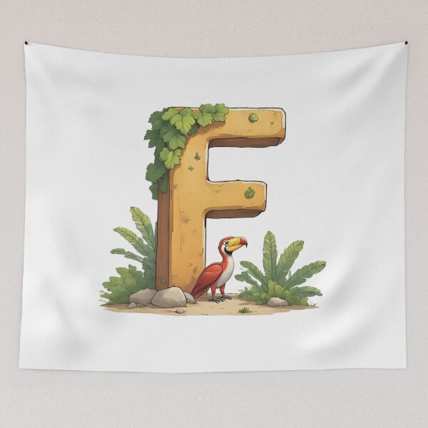 Item preview, Tropical Letter F designed and sold by NUMBER FOUR.