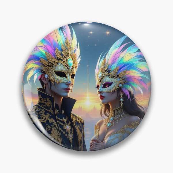 Item preview, Masquerade of Dreams – Golden elegance meets cosmic vibes in a surreal Starworld designed and sold by FotoworldEdel.