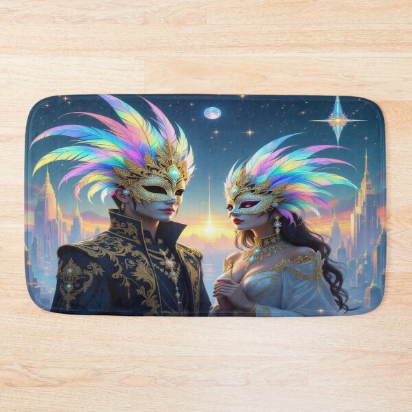 Item preview, Masquerade of Dreams – Golden elegance meets cosmic vibes in a surreal Starworld designed and sold by FotoworldEdel.