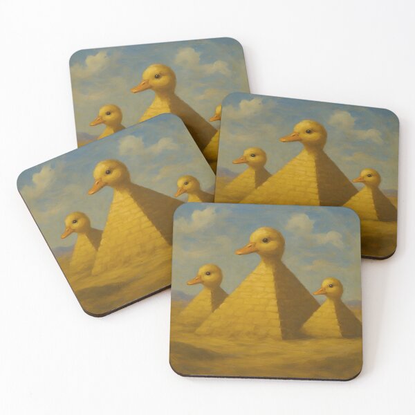 Item preview, Cute Funny Adorable Yellow Baby Duck Pyramids  designed and sold by SpookyRat1942.