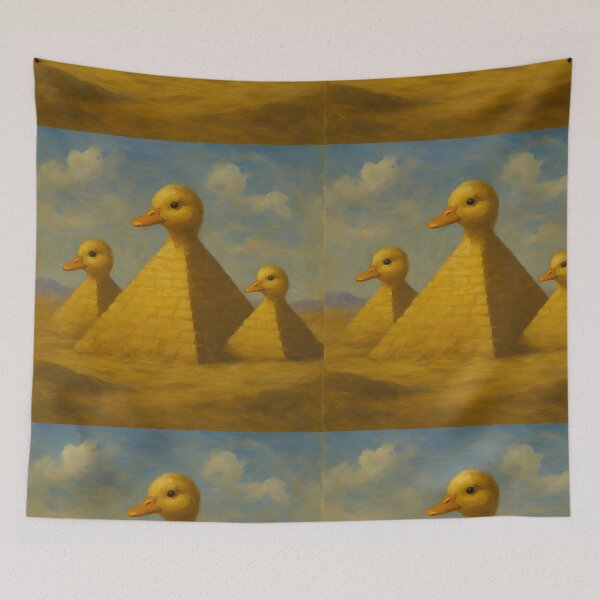 Item preview, Cute Funny Adorable Yellow Baby Duck Pyramids  designed and sold by SpookyRat1942.