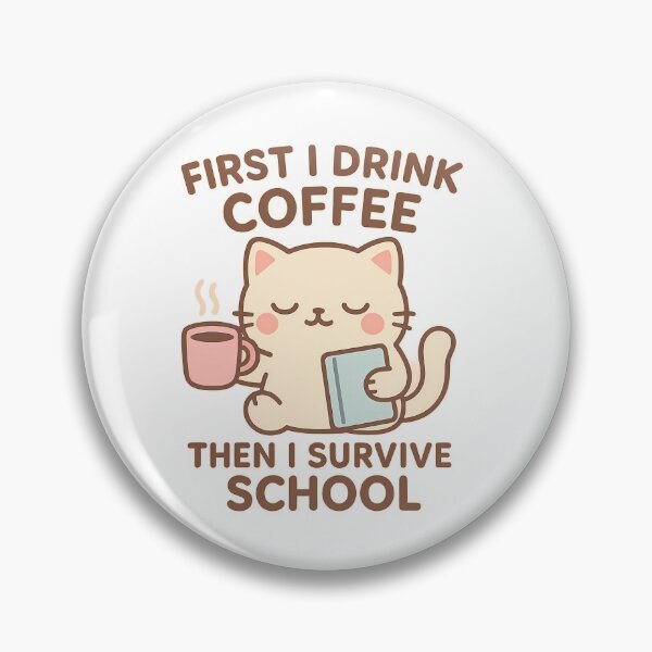 Artikelvorschau, Erst trinke ich Kaffee, dann überlebe ich die Schule entworfen und verkauft von Bobeys.