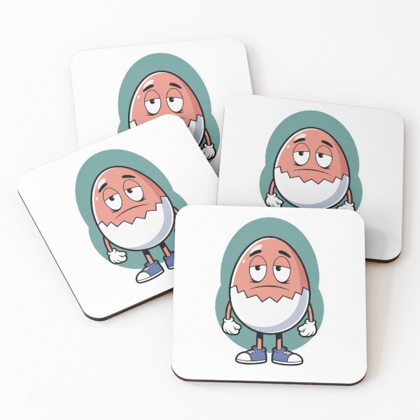 Item preview, Tired Egg Character – Funny Sarcastic Mood Sticker - Yolkie designed and sold by Moodzu.
