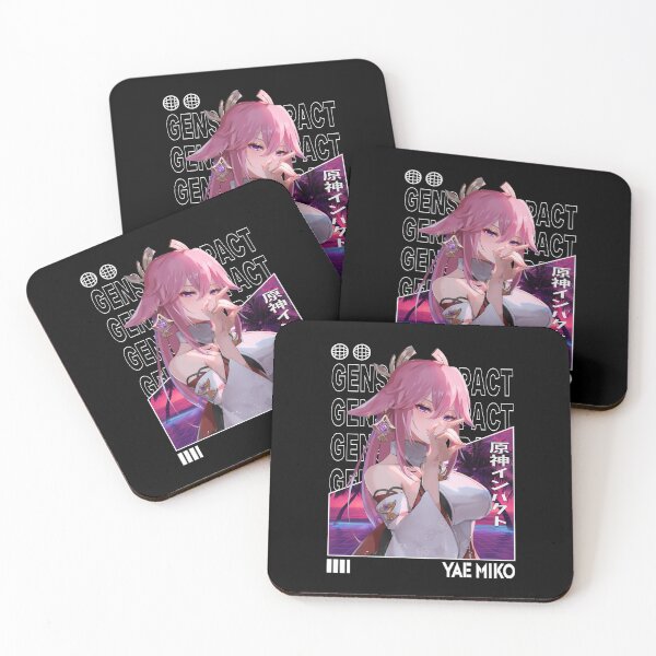 Item preview, Yae Miko - Genshin Impact designed and sold by fractusbarnsley.