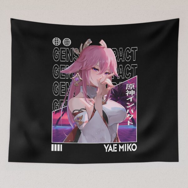 Item preview, Yae Miko - Genshin Impact designed and sold by fractusbarnsley.