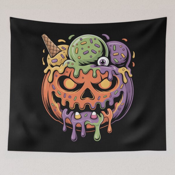 Item preview, Pumpkin Ice Cream Monster Halloween Women Men designed and sold by clothesy7.
