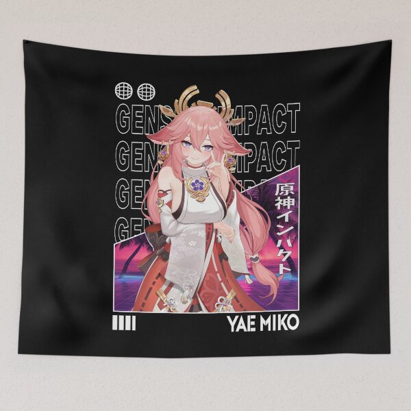Item preview, Yae Miko - Genshin Impact designed and sold by fractusbarnsley.
