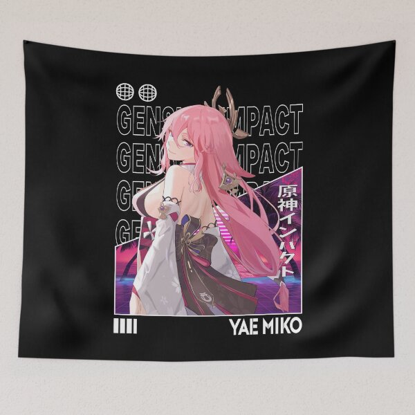 Item preview, Yae Miko - Genshin Impact designed and sold by fractusbarnsley.