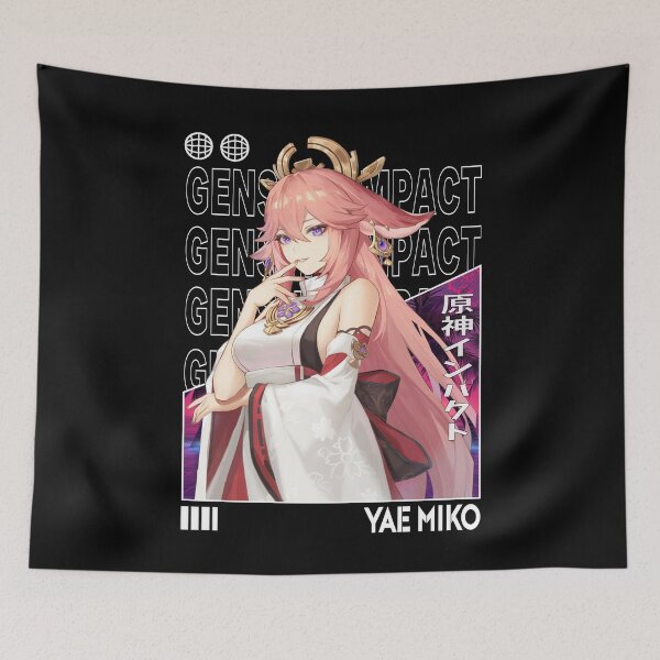 Item preview, Yae Miko - Genshin Impact designed and sold by fractusbarnsley.