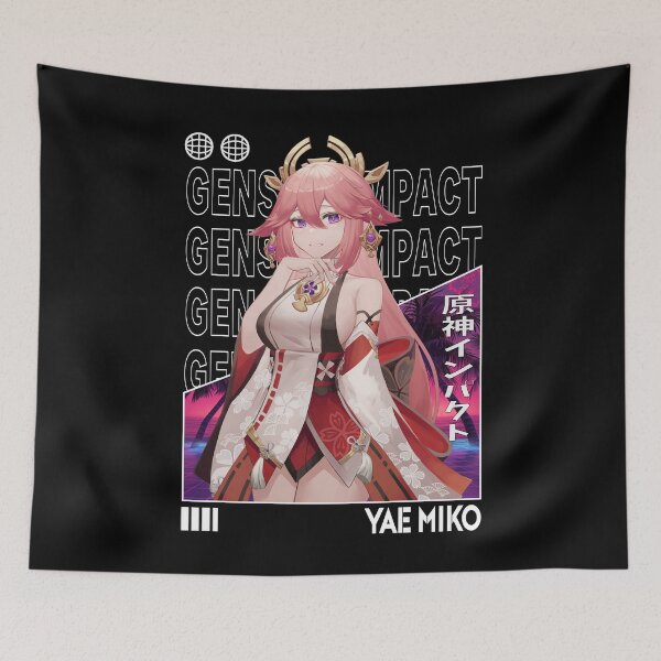 Item preview, Yae Miko - Genshin Impact designed and sold by fractusbarnsley.