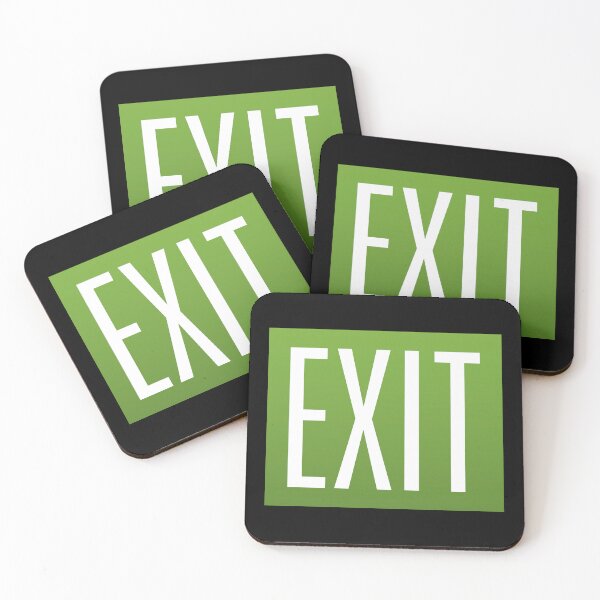 Item preview, EXIT - green version designed and sold by The Common Tee.