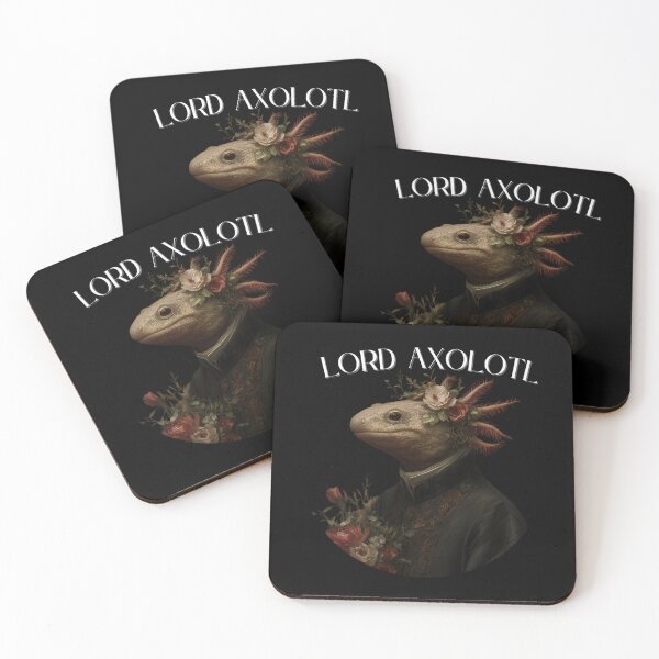 Item preview, Elegant Lord Axolotl A Charming Gift Idea For Axolotl Lovers designed and sold by MarlenArt.
