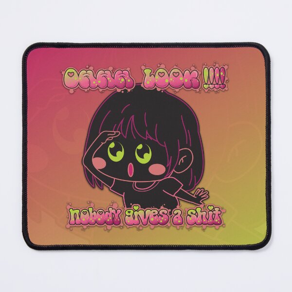 Item preview, "Nobody Gives a Shit – Cute Chibi Satire – Sarcastic Humor Design" designed and sold by SimonaArtDesign.