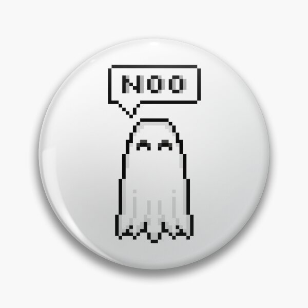 Item preview, Ghost Disagree and Disapprove Pixel Art designed and sold by Ally-Bee33.