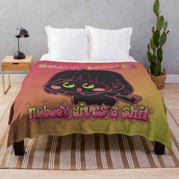 Item preview, "Nobody Gives a Shit – Cute Chibi Satire – Sarcastic Humor Design" designed and sold by SimonaArtDesign.