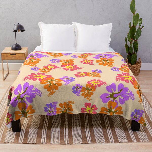 Item preview, Peach Hawaiian Hibiscus Seamless Repeat designed and sold by Sharon Schwalbe.