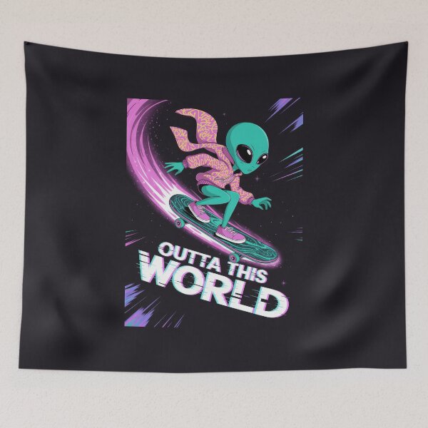 Item preview, Alien Skating Outta This World designed and sold by Enea Kelo.