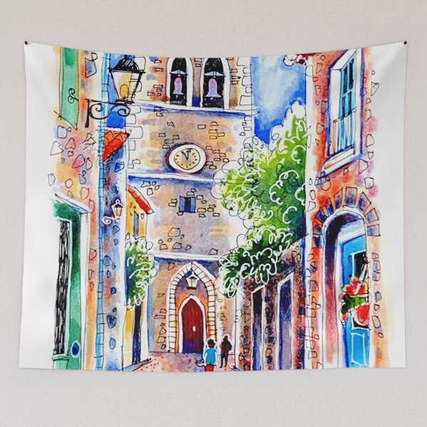 Item preview, Trausse Minervois. L'Eglise Saint Martin designed and sold by ErinHillStudio.