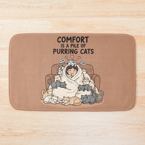 Item preview, Comfort is a Pile of Purring Cats designed and sold by Amir Faysal.