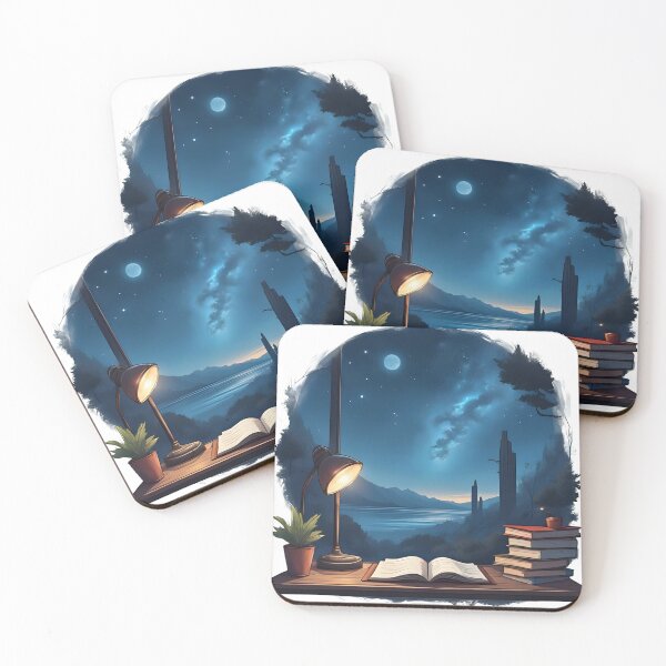 Item preview, Starry Night Study Vibes – Cozy Academic Aesthetic designed and sold by Pixel--Threads.