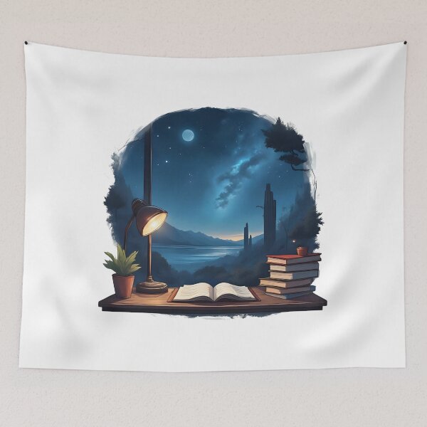 Item preview, Starry Night Study Vibes – Cozy Academic Aesthetic designed and sold by Pixel--Threads.